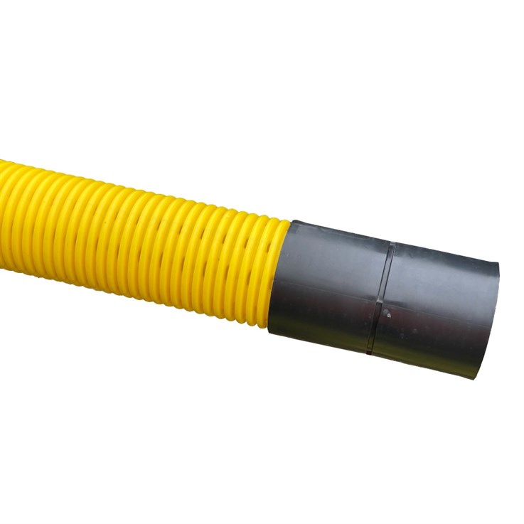 94mm x 6M Single Socket Yellow Perforated Gas Duct